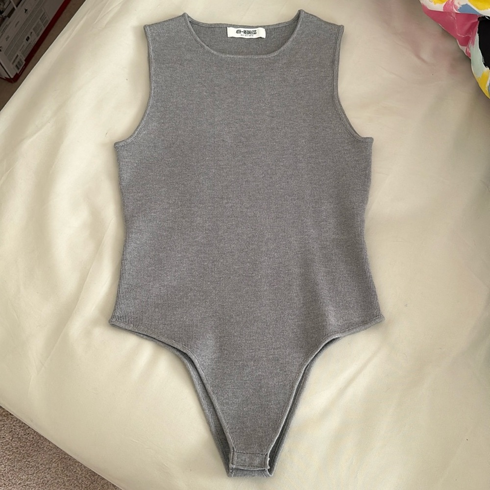 4TH RECKLESS KNIT BODYSUIT 🩶🩶NEW NO TAG